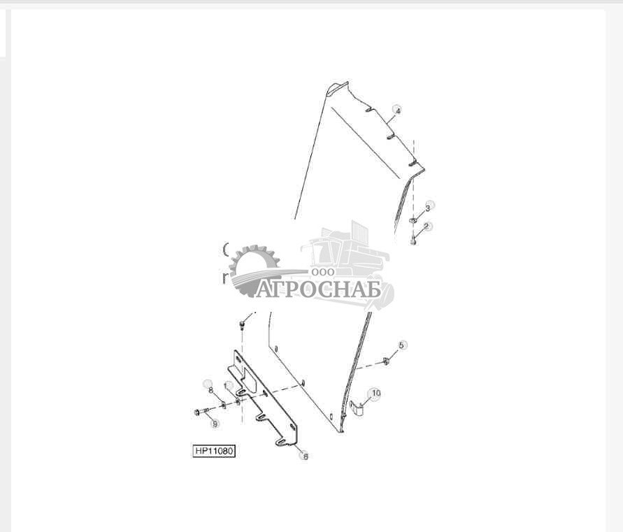 Правая передняя панель 